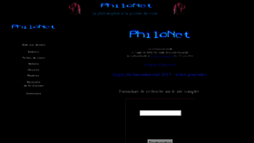 What Philonet.fr website looked like in 2016 (8 years ago)
