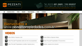 What Pezzatipropiedades.com.ar website looked like in 2016 (7 years ago)