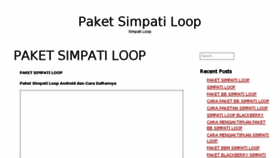 What Paketsimpatiloop.com website looked like in 2016 (7 years ago)