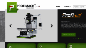 What Profimach.com website looked like in 2016 (8 years ago)