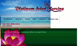 What Platinumselectnursing.com website looked like in 2016 (8 years ago)