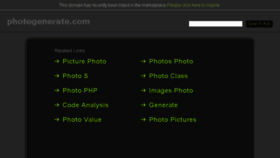 What Photogenerate.com website looked like in 2016 (7 years ago)