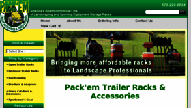 What Packemracks.com website looked like in 2016 (7 years ago)
