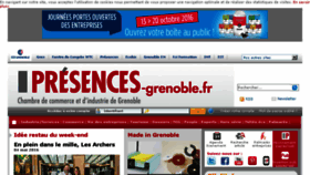 What Presences-grenoble.fr website looked like in 2016 (7 years ago)