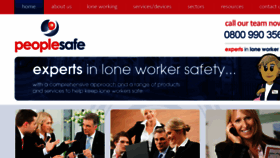 What Peoplesafe.co.uk website looked like in 2016 (7 years ago)