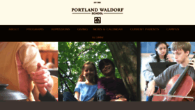 What Portlandwaldorf.org website looked like in 2016 (7 years ago)