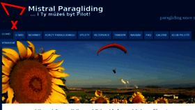 What Paragliding.cz website looked like in 2016 (7 years ago)