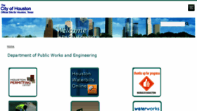 What Publicworks.houstontx.gov website looked like in 2016 (7 years ago)