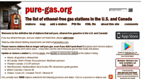 What Pure-gas.com website looked like in 2016 (7 years ago)