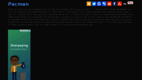 What Pacman4u.com website looked like in 2016 (7 years ago)