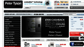 What Petertysonappliances.co.uk website looked like in 2016 (7 years ago)