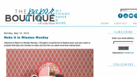 What Paperboutiquewithlinda.com website looked like in 2016 (7 years ago)