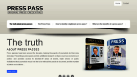 What Press-pass.us website looked like in 2016 (7 years ago)