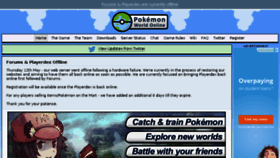 What Pokemon-world-online.net website looked like in 2016 (7 years ago)