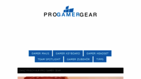 What Pro-gamer-gear.de website looked like in 2016 (8 years ago)