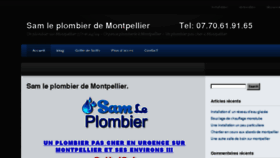 What Plombier-montpel.fr website looked like in 2016 (7 years ago)