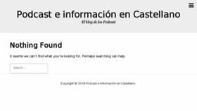 What Podcastellano.es website looked like in 2016 (7 years ago)