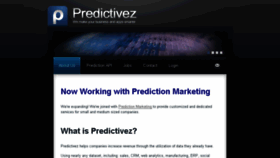What Predictivez.com website looked like in 2016 (7 years ago)