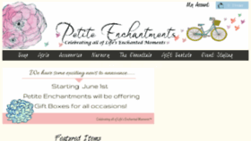 What Petiteenchantments.com website looked like in 2016 (7 years ago)