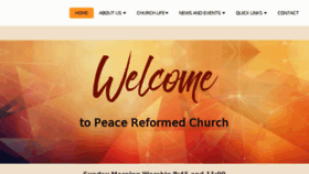 What Peacereformed.org website looked like in 2016 (7 years ago)