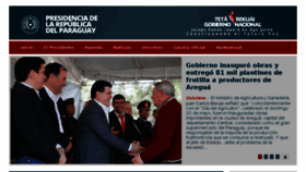 What Presidencia.gov.py website looked like in 2016 (7 years ago)