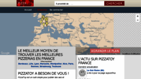 What Pizzatoy.com website looked like in 2016 (9 years ago)