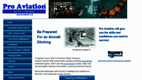 What Proaviation.ca website looked like in 2016 (7 years ago)