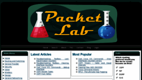 What Packet-lab.com website looked like in 2016 (7 years ago)