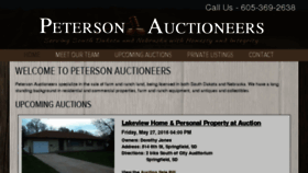 What Petersonauctioneers.com website looked like in 2016 (8 years ago)