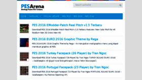 What Pesarena.com website looked like in 2016 (7 years ago)