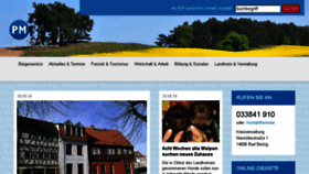 What Potsdam-mittelmark.de website looked like in 2016 (7 years ago)