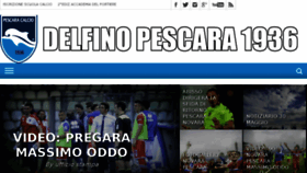 What Pescaracalcio.com website looked like in 2016 (7 years ago)