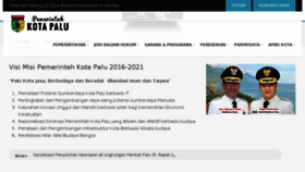 What Palukota.go.id website looked like in 2016 (7 years ago)