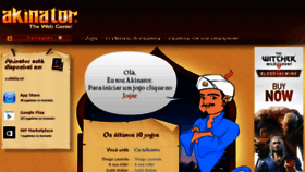 What Pt.akinator.com website looked like in 2016 (7 years ago)
