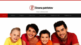 What Patriot.sk website looked like in 2016 (7 years ago)