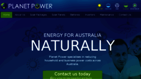 What Planetpower.com.au website looked like in 2016 (7 years ago)