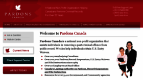 What Pardons.org website looked like in 2016 (7 years ago)