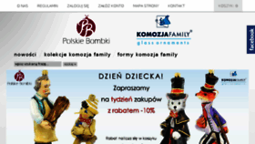 What Polskiebombki.pl website looked like in 2016 (7 years ago)