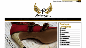 What Pendragonshoes.com website looked like in 2016 (7 years ago)