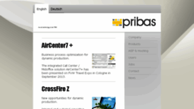 What Pribas.com website looked like in 2016 (7 years ago)