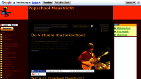 What Popschoolmaastricht.nl website looked like in 2016 (7 years ago)