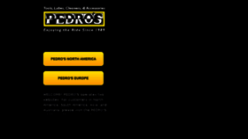 What Pedros.com website looked like in 2016 (7 years ago)