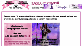 What Pageantcenter.com website looked like in 2016 (7 years ago)