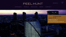 What Peelhunt.com website looked like in 2016 (7 years ago)