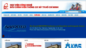 What Ptithcm.edu.vn website looked like in 2016 (7 years ago)