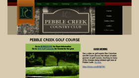 What Pebblecreek-club.com website looked like in 2016 (7 years ago)