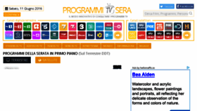 What Programmitvsera.it website looked like in 2016 (7 years ago)