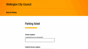 What Parkingtickets.wellington.govt.nz website looked like in 2016 (7 years ago)