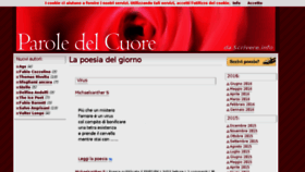 What Paroledelcuore.com website looked like in 2016 (7 years ago)