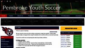 What Pembrokesoccer.org website looked like in 2016 (9 years ago)